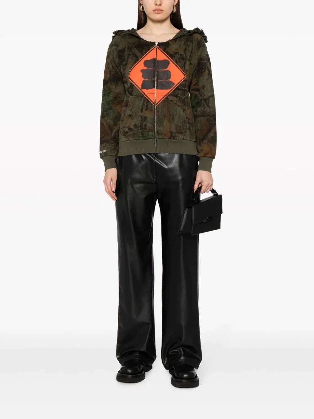 Mark Flood Distressed Camo Hoodie