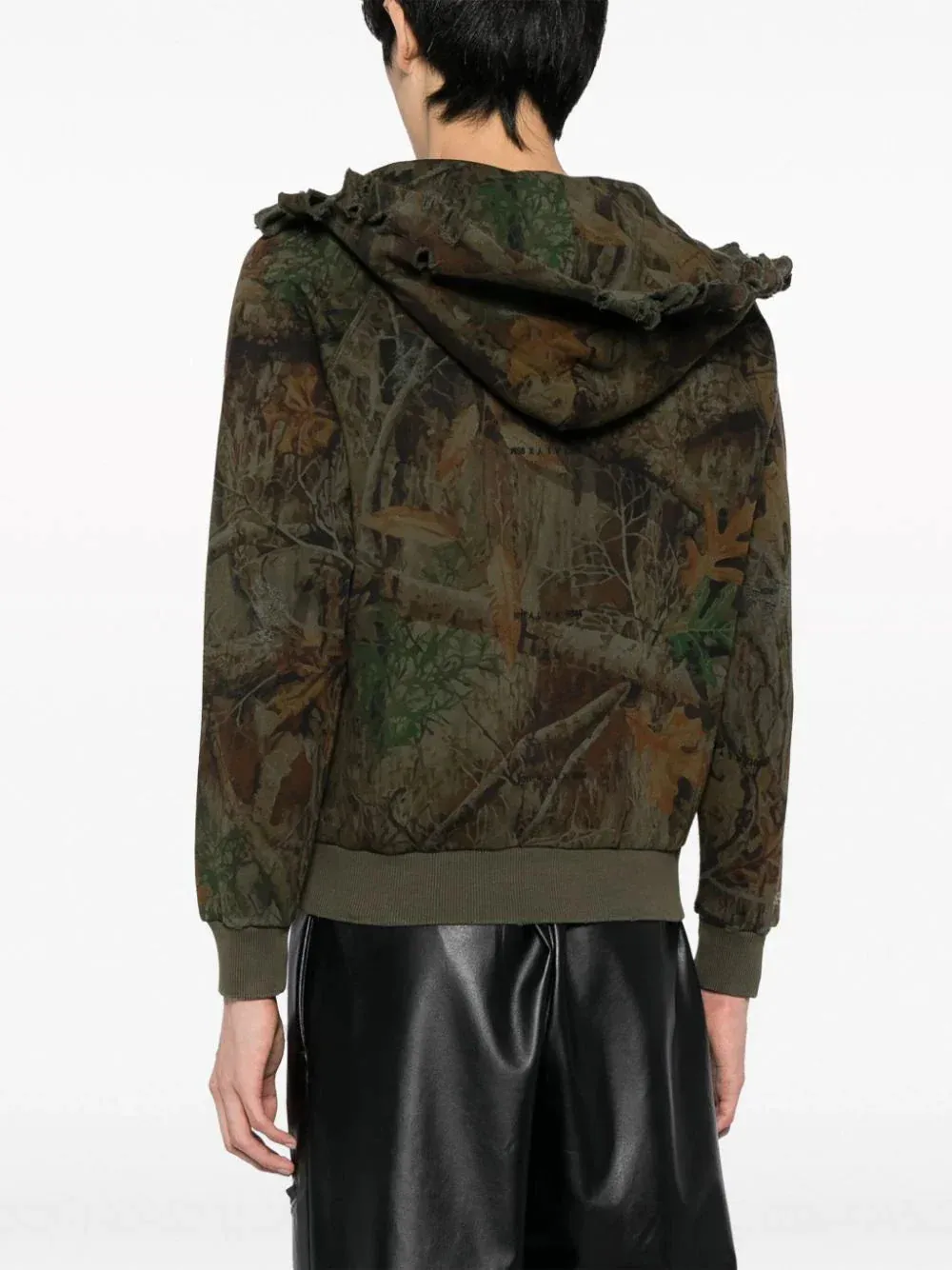 Mark Flood Distressed Camo Hoodie
