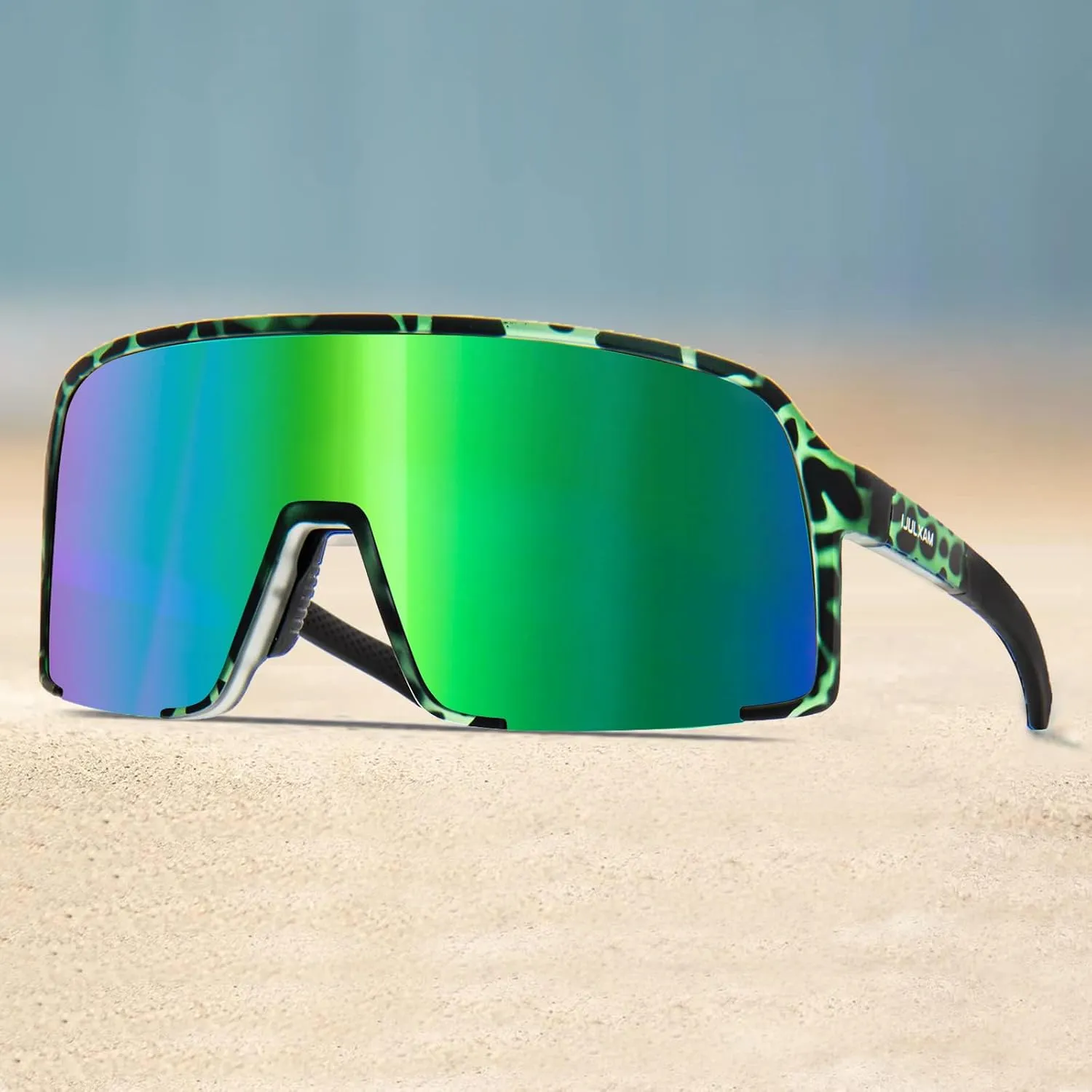 MAXJULI Polarized Sunglasses for Men Women, Windproof Outdoor Sports Cycling Running UV400 Protection Sun Glasses 8121