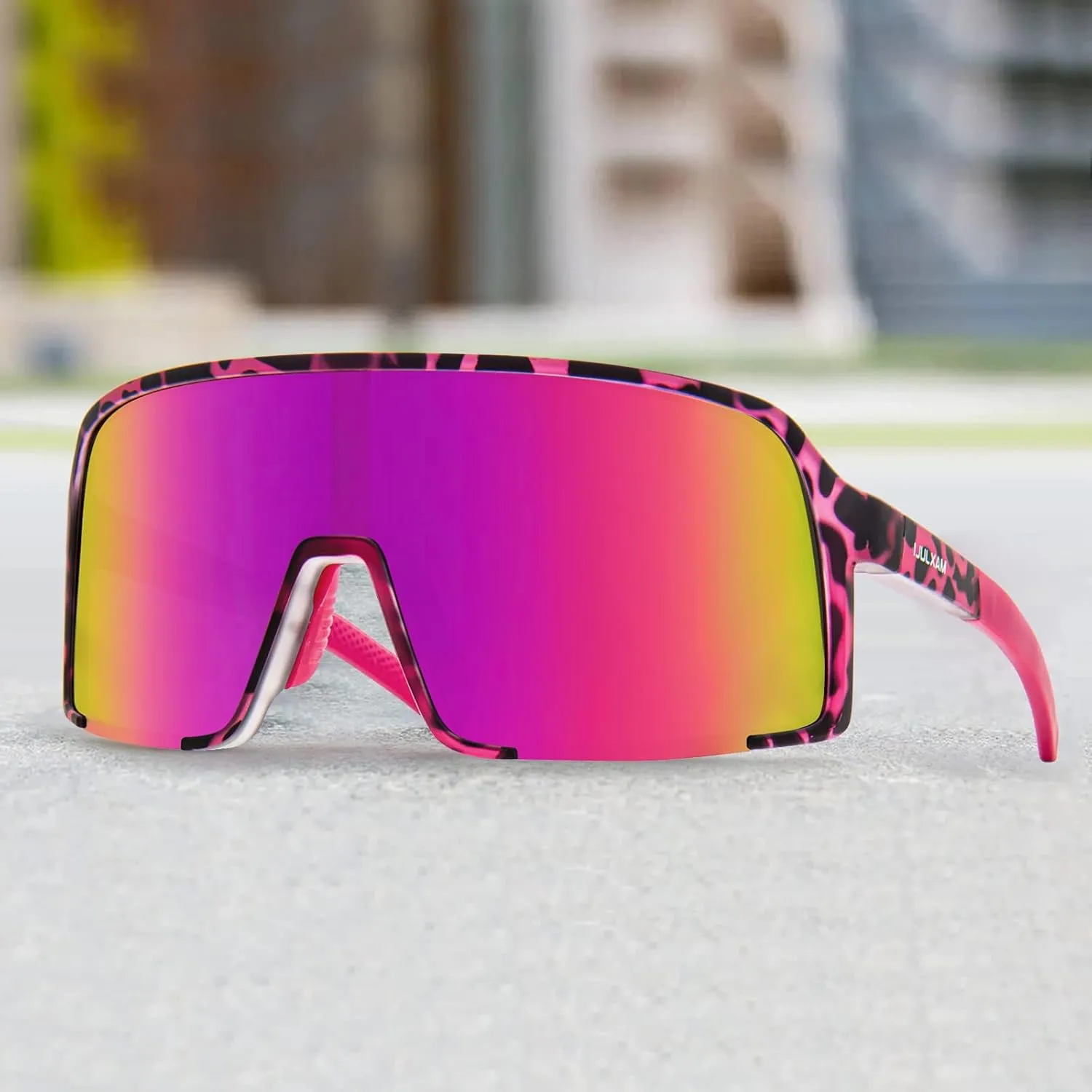 MAXJULI Polarized Sunglasses for Men Women, Windproof Outdoor Sports Cycling Running UV400 Protection Sun Glasses 8121
