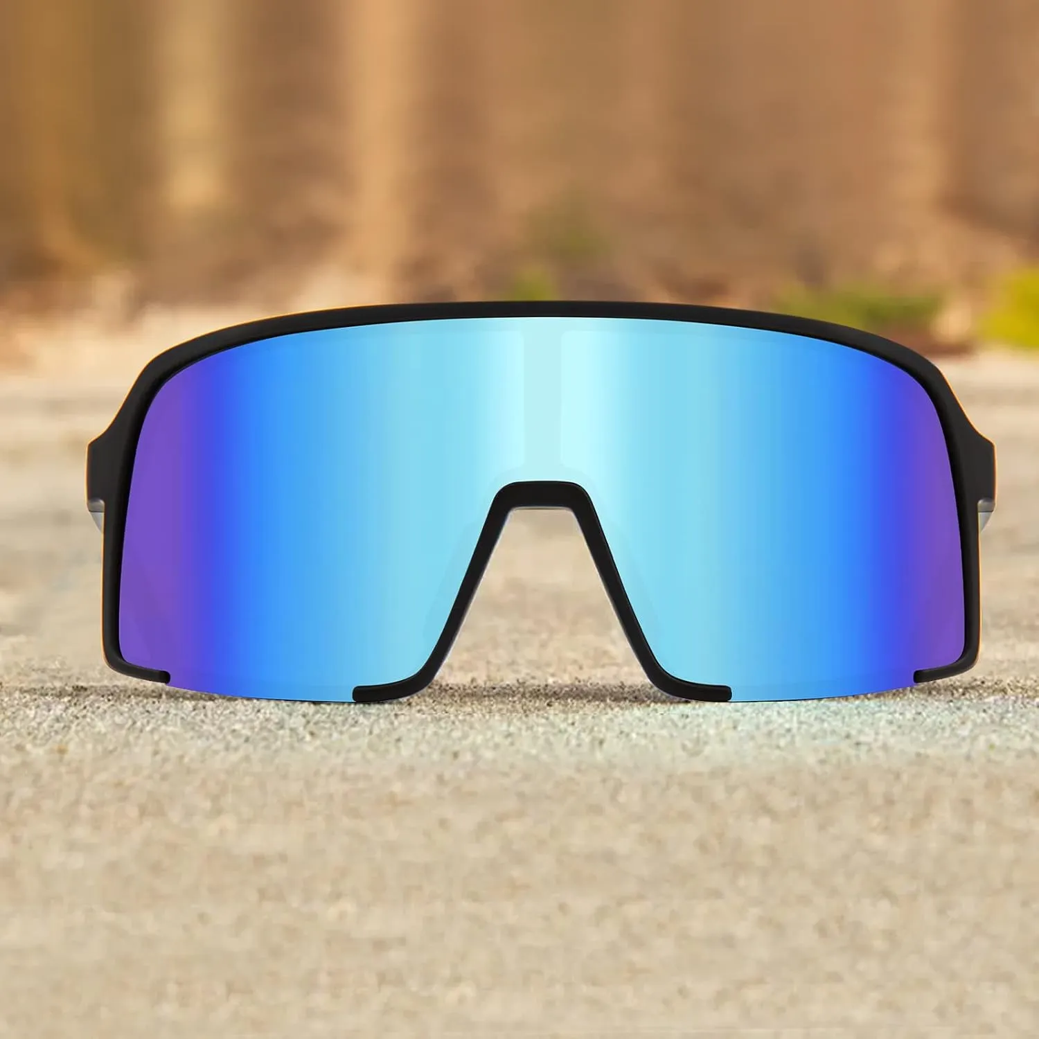 MAXJULI Polarized Sunglasses for Men Women, Windproof Outdoor Sports Cycling Running UV400 Protection Sun Glasses 8121