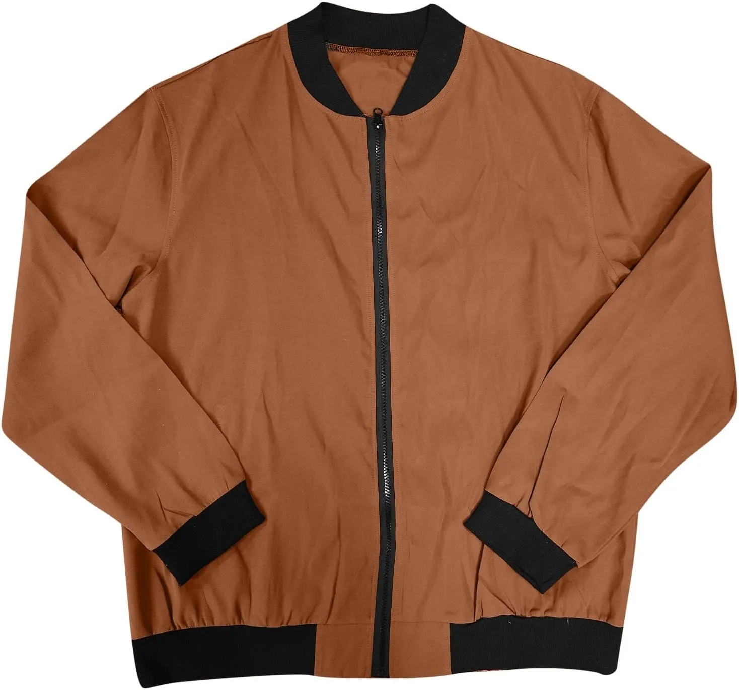 Men Bomber Jackets Lightweight Windbreaker Varsity Jacket Casual Fleece Flight Fashion Winter Fall Coat with Pocket