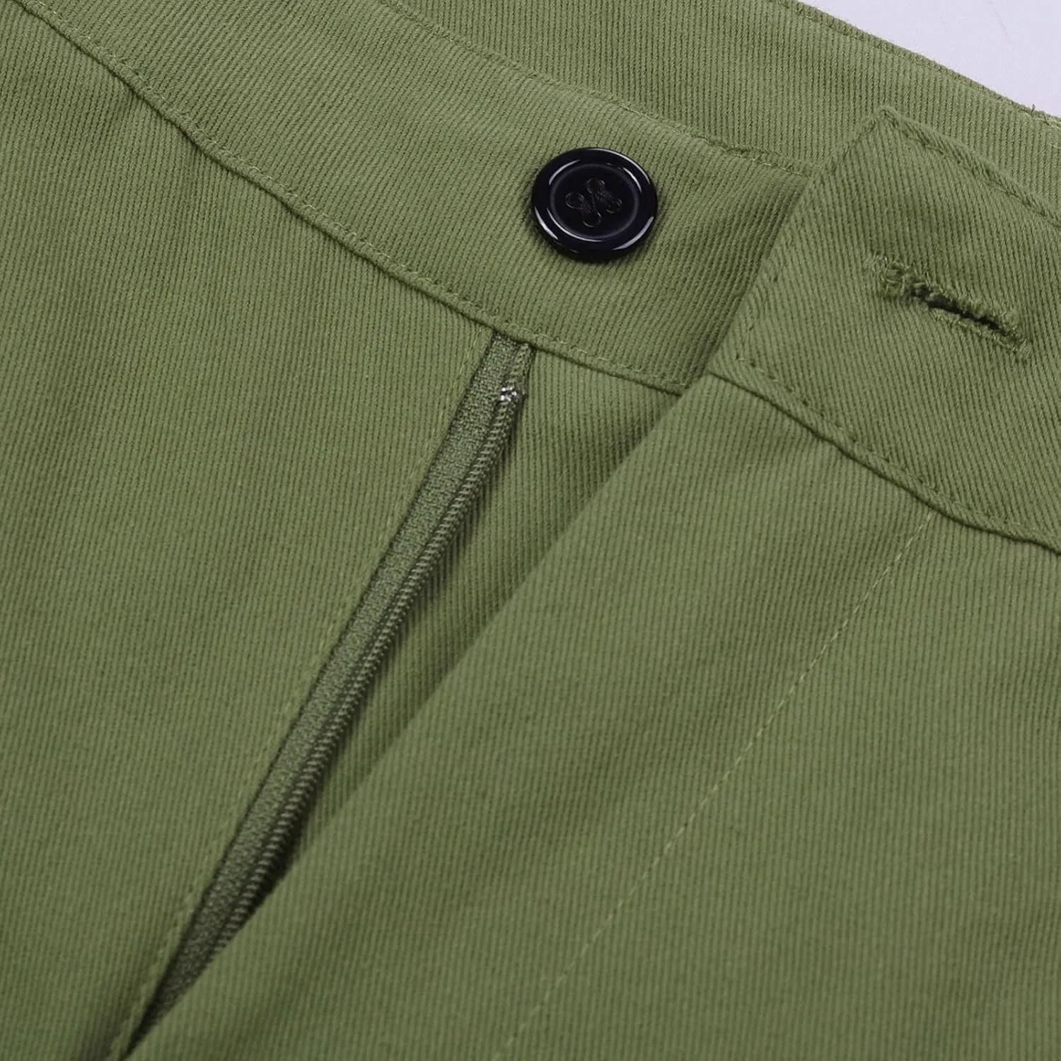 Men's Causal Cargo Pants Solid Color Multi Pockets Straight Trousers Outdoor Wearing Pants with Pockets Overalls