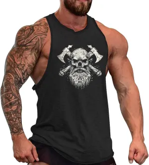 Mens Cotton Tank Tops Breathable Summer Quick Dry Cool Fitness Muscle Basic Sleeveless Shirt