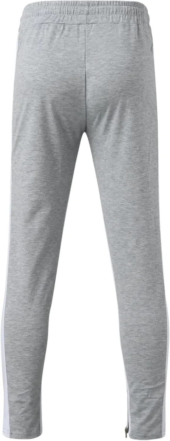 Mens Drawstring Athletic Cargo Joggers Pants Slim Fit Stretch with Pockets Casual Hiking Trousers Gym Sweatpants