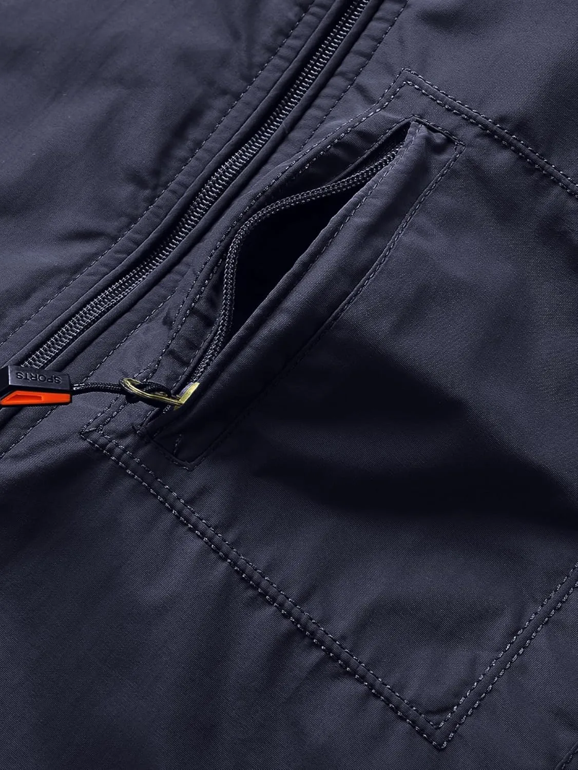 Men's Winter Waterproof Hooded Jacket, Warm Fleece-Lined Windbreaker, Insulated Outdoor Coat