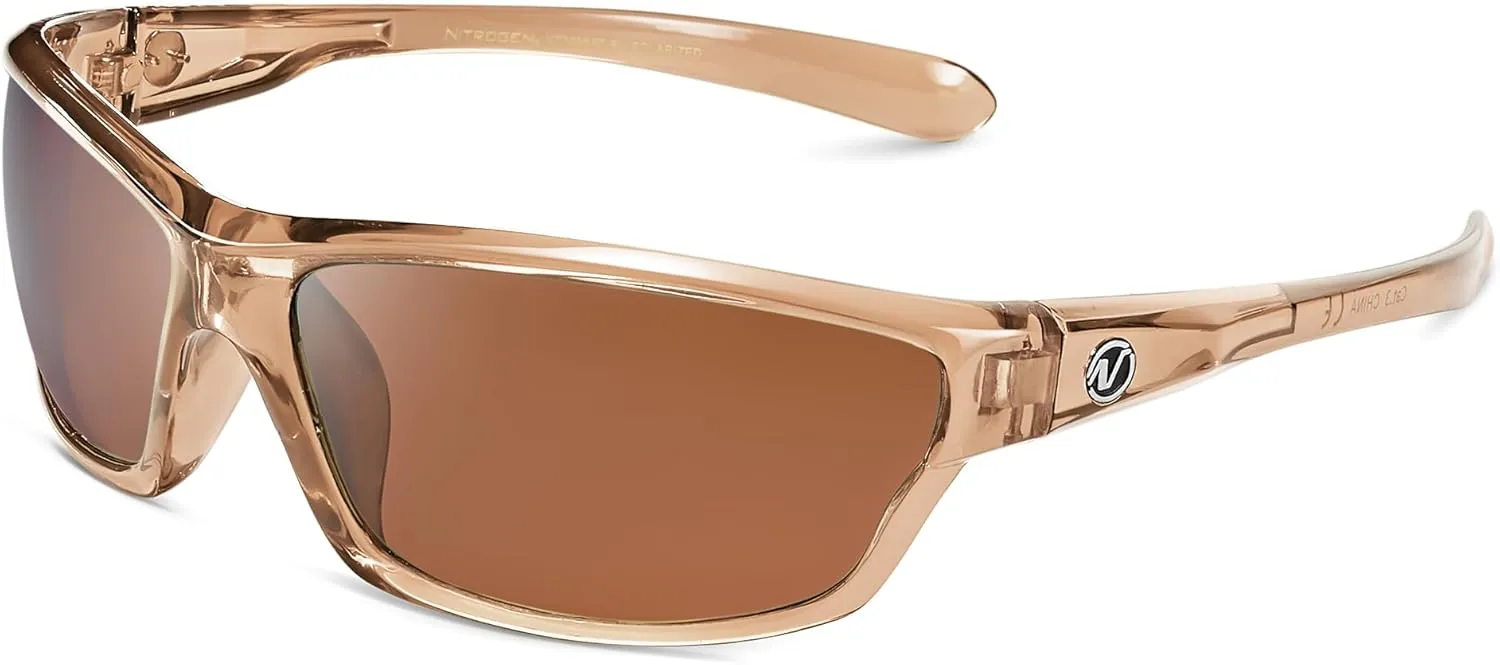 Nitrogen Polarized Wrap Around Sport Sunglasses for Men Women UV400 Protection Sun Glasses