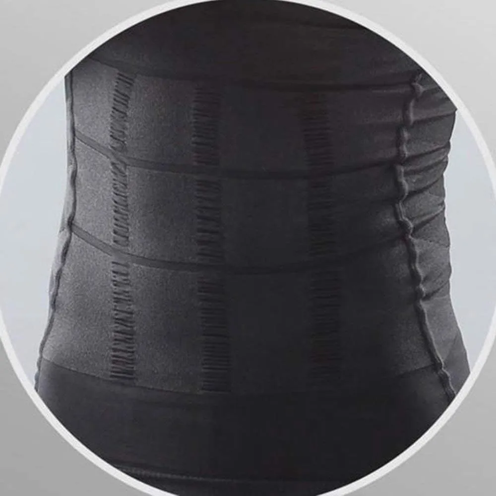 Odoland Men's Body Shaper Slimming Shirt Tummy Vest Thermal Compression Base Layer Slim Muscle Tank Top Shapewear