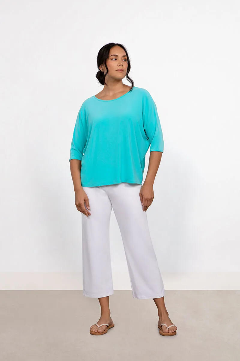 Reversible Cinch Top | Aqua