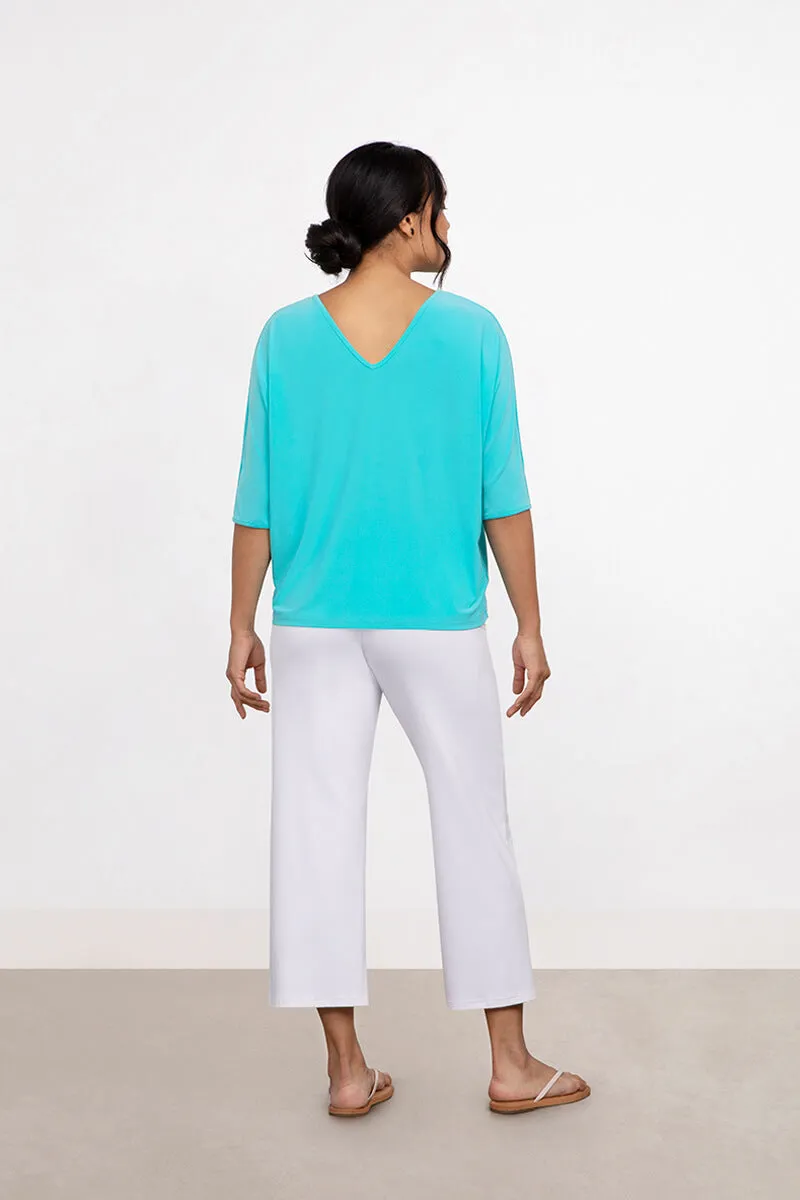 Reversible Cinch Top | Aqua