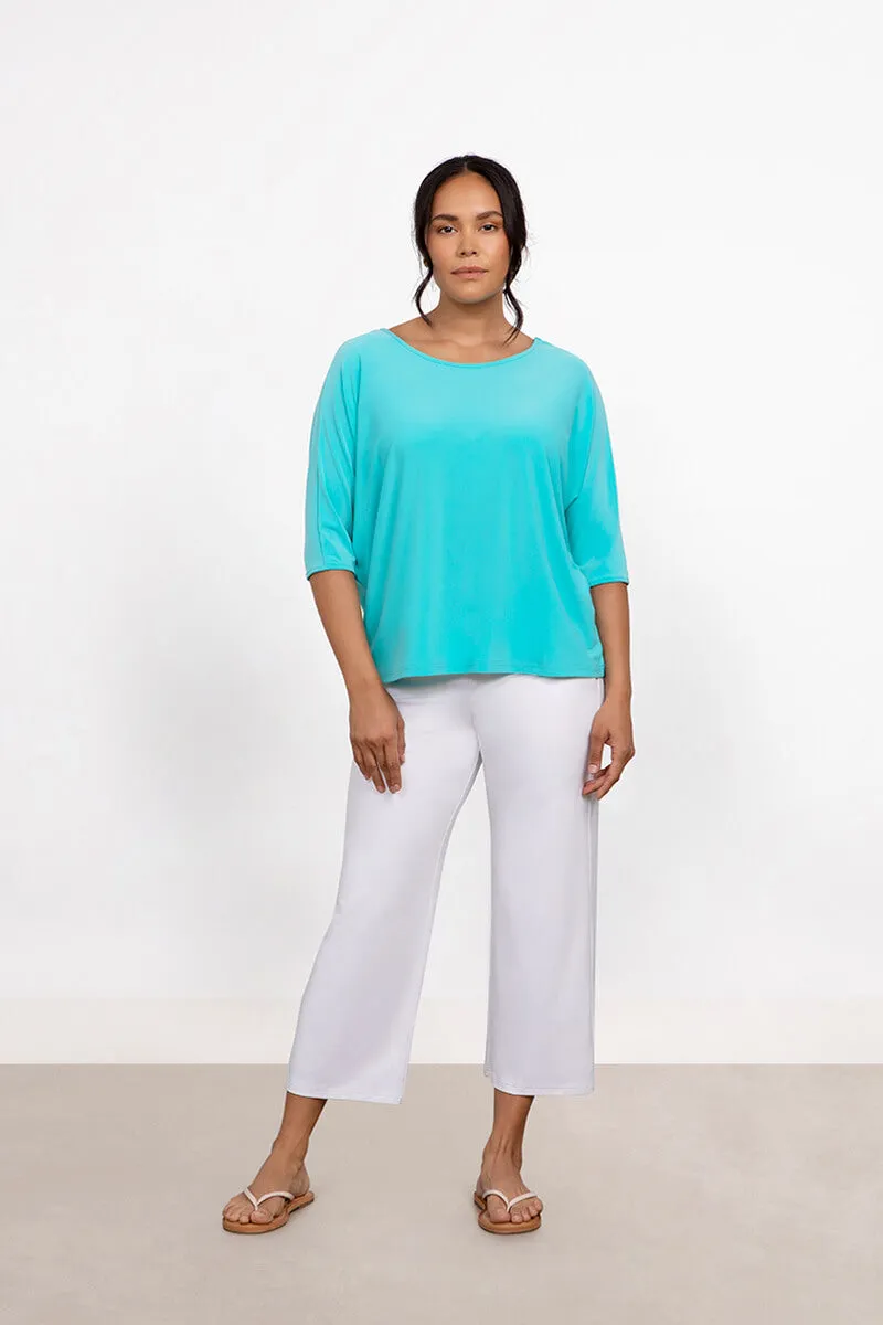 Reversible Cinch Top | Aqua
