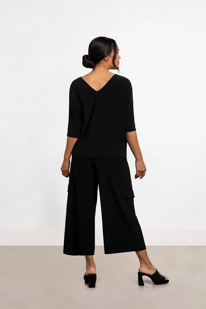 Reversible Cinch Top | Black
