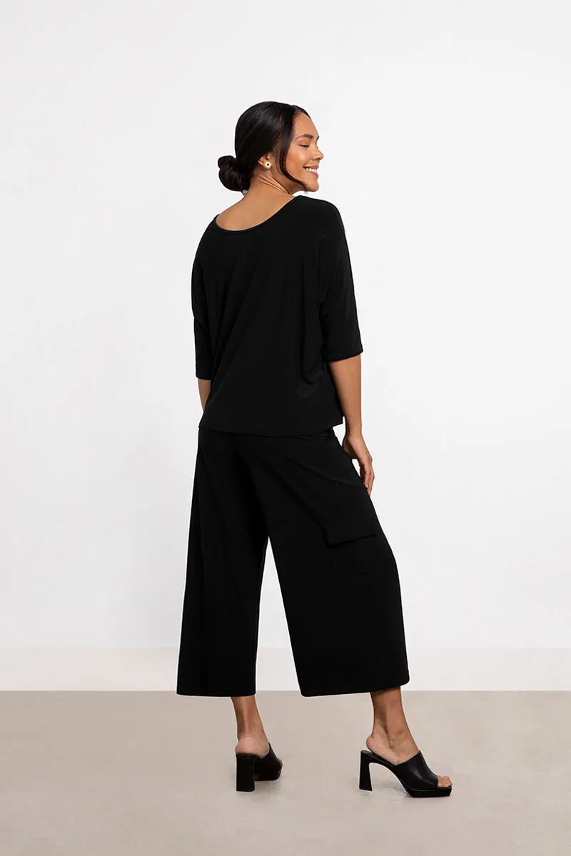 Reversible Cinch Top | Black