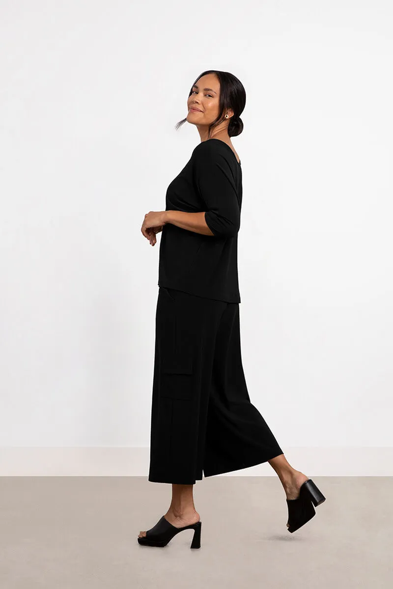 Reversible Cinch Top | Black