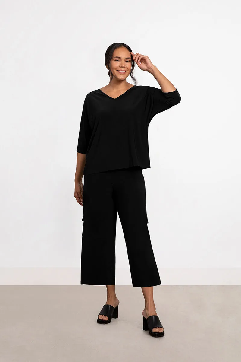 Reversible Cinch Top | Black