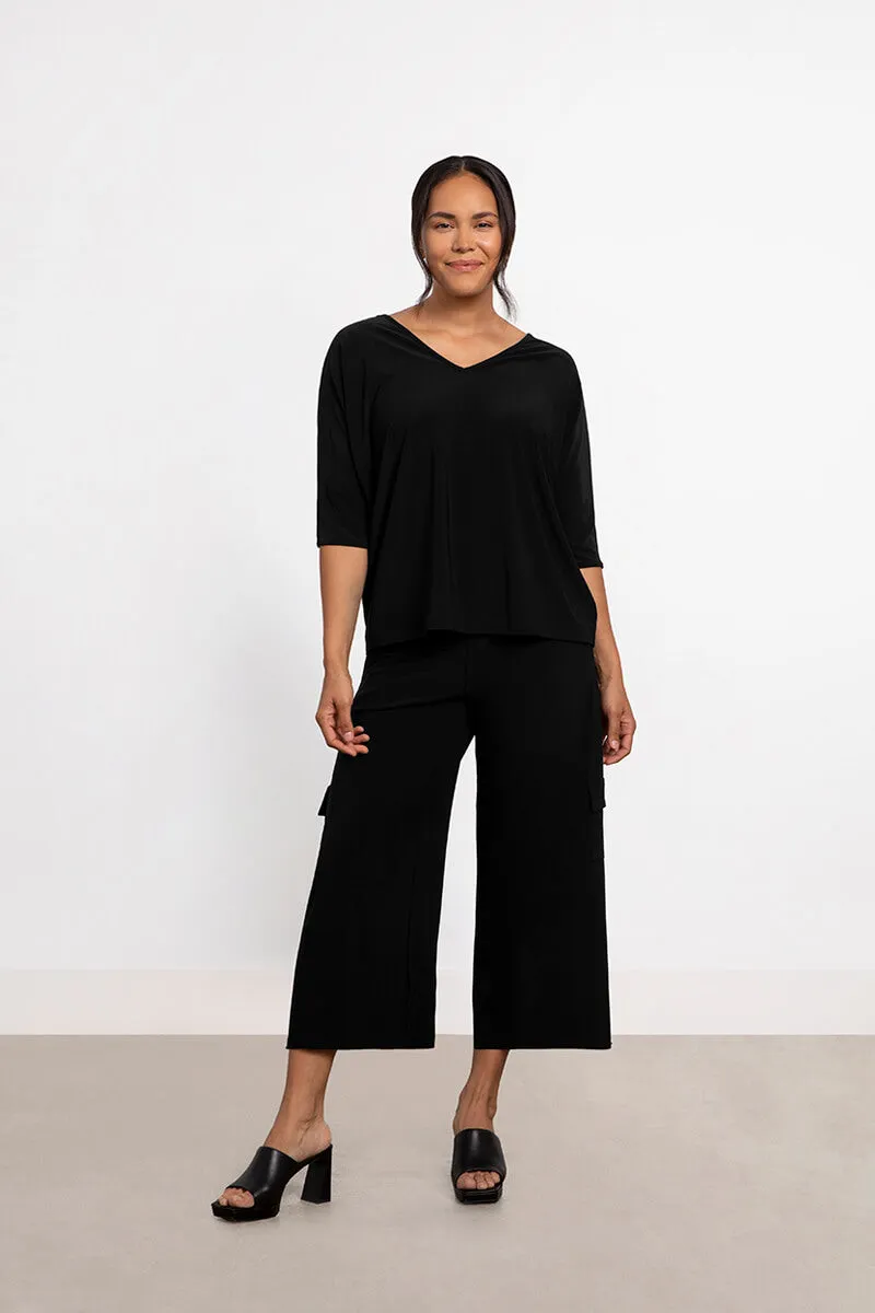 Reversible Cinch Top | Black