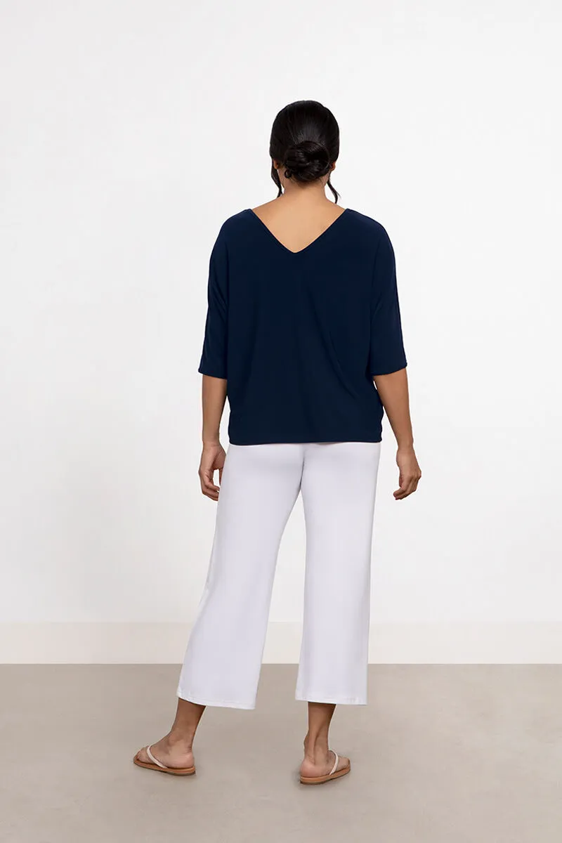 Reversible Cinch Top | Navy