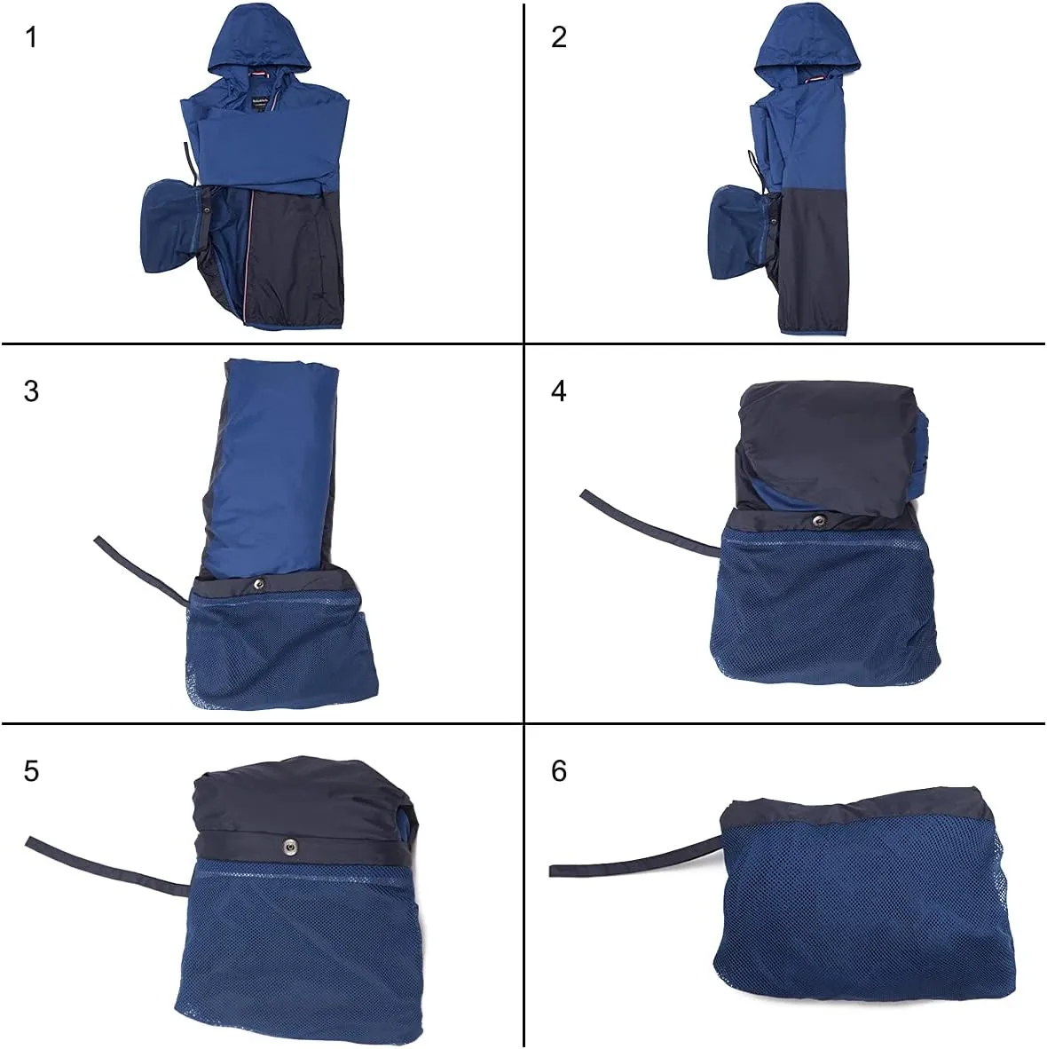 Rokka&Rolla Men's Lightweight Packable Windbreaker Water-Resistant Weatherproof Jacket