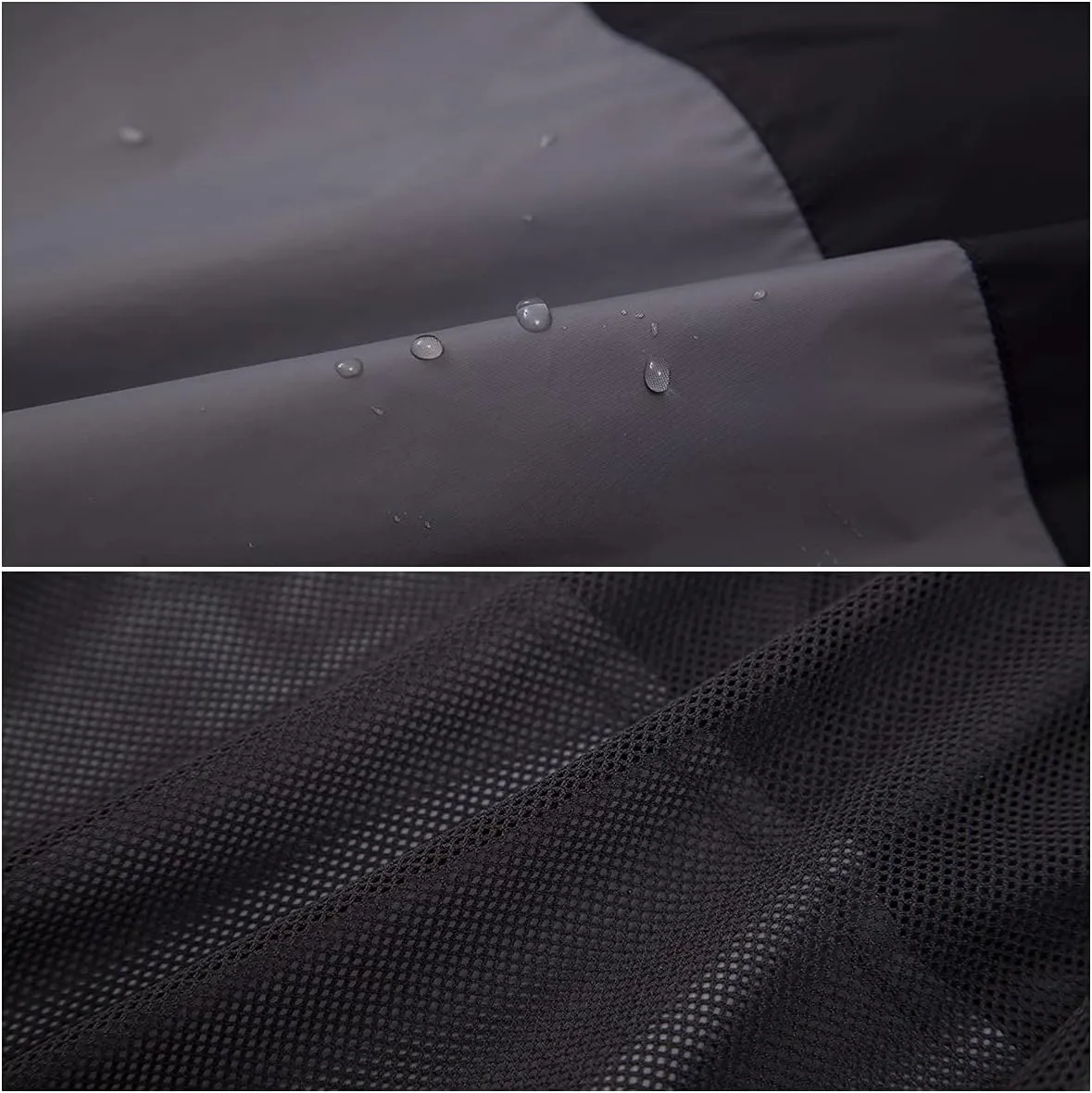 Rokka&Rolla Men's Lightweight Packable Windbreaker Water-Resistant Weatherproof Jacket