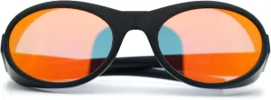 SA106 Retro Apocalyptic Oval Deep Windbreaker Side Visor Plastic Sunglasses