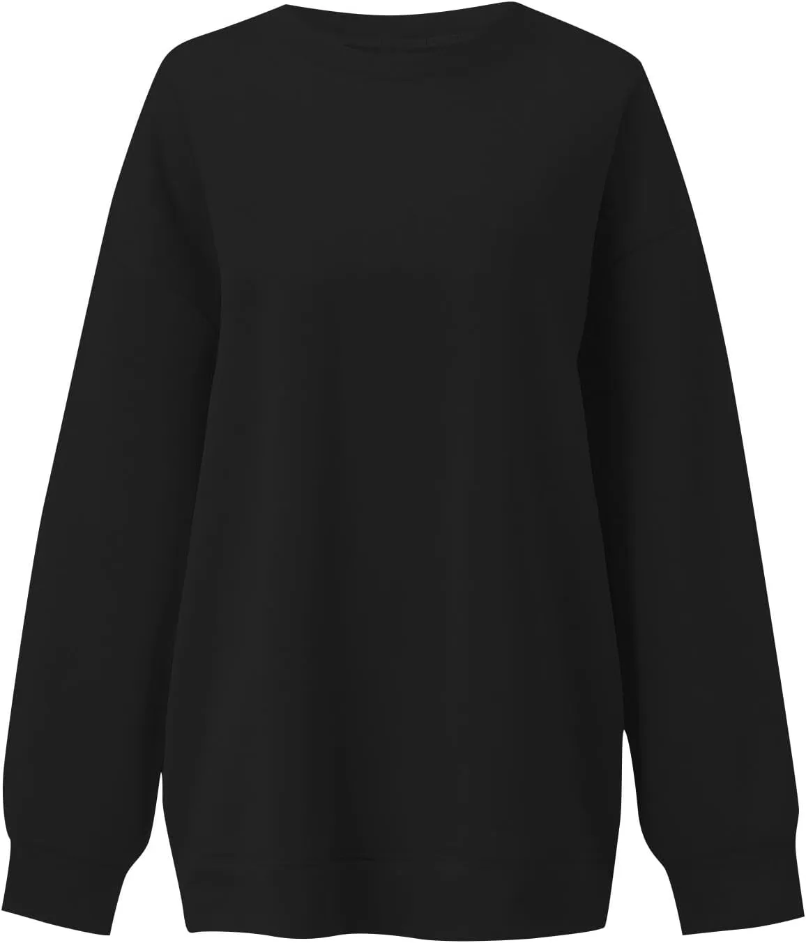 slqdgmryz Crew Neck Sweatshirts Women Oversized Preppy Sweatshirt Loose Fit Long Sleeve Fleece Pullover Crewneck Y2k Hoodie
