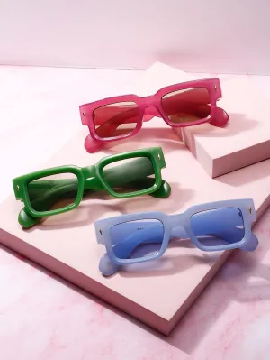 SPF Square Frame Sunglasses