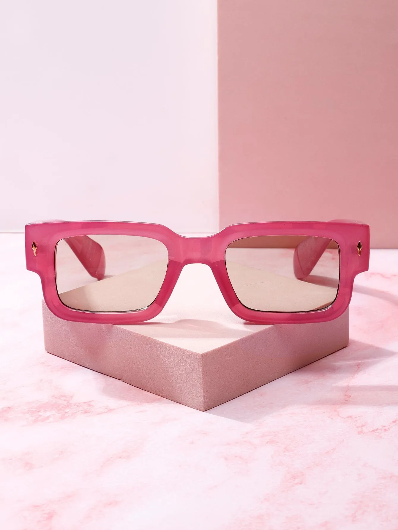SPF Square Frame Sunglasses