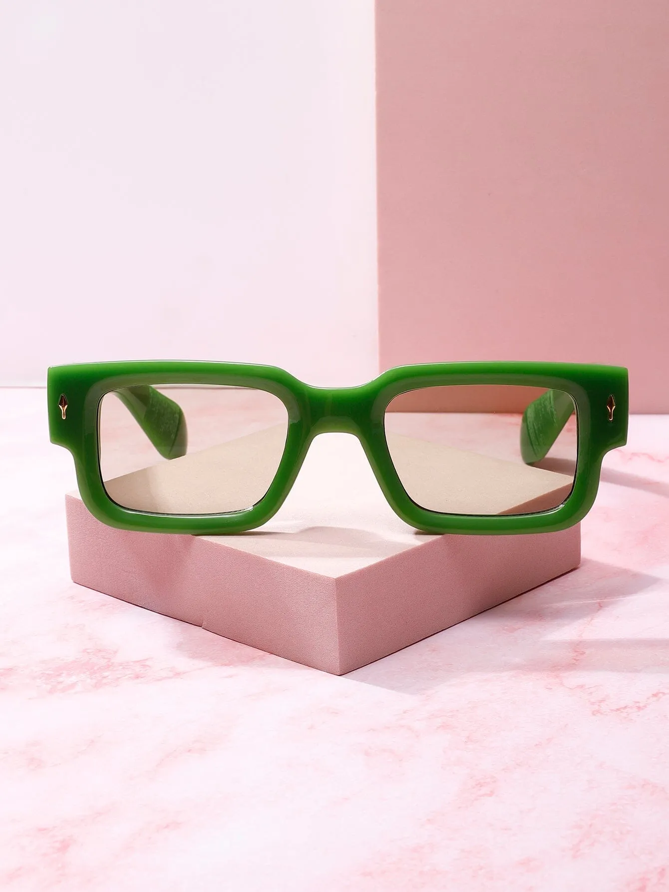 SPF Square Frame Sunglasses