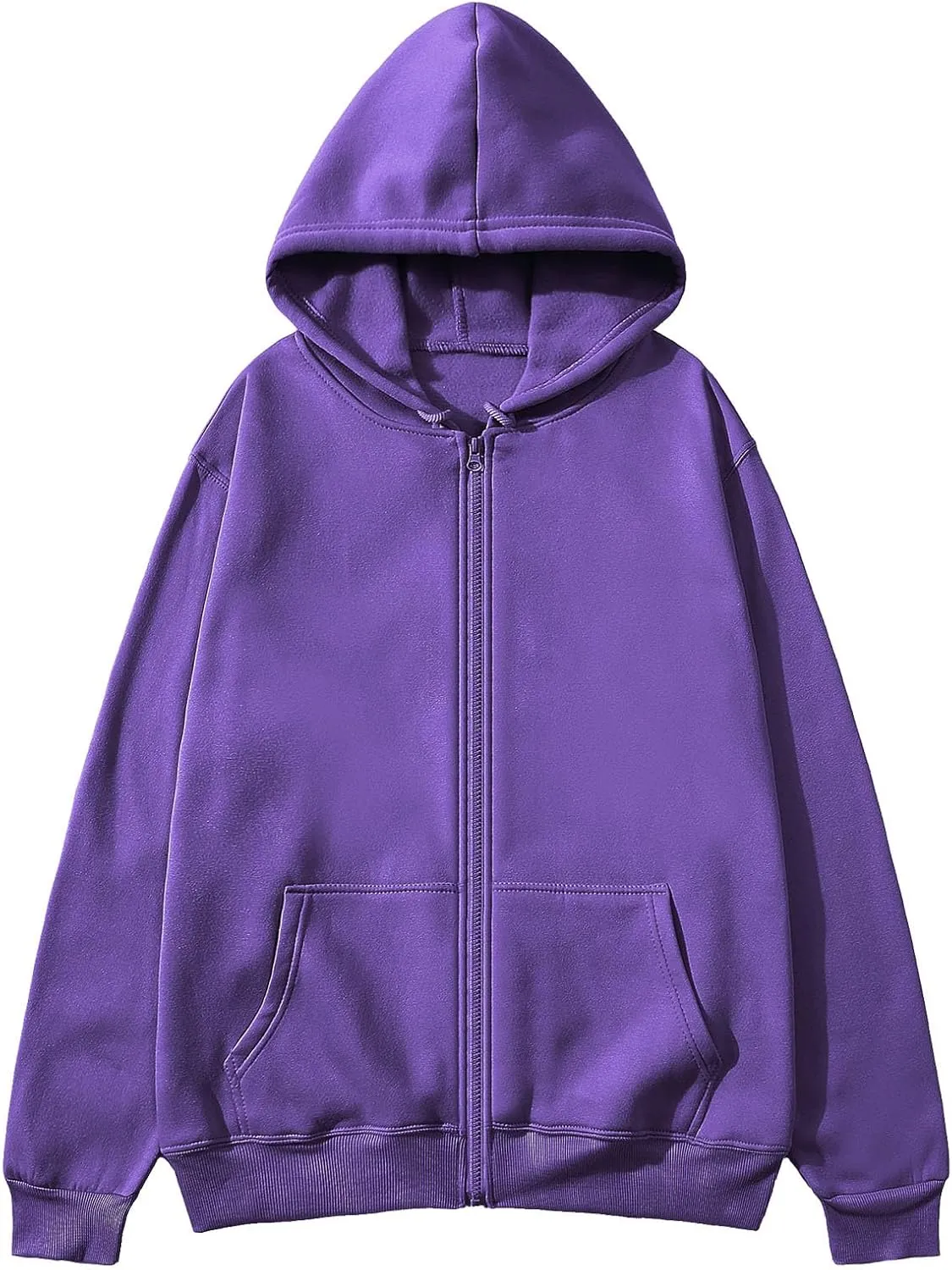 Sweatshirts for Men Loose Fit Long Sleeve Solid Color Hoodies Pullover Breathable Active Lightweight Sweater