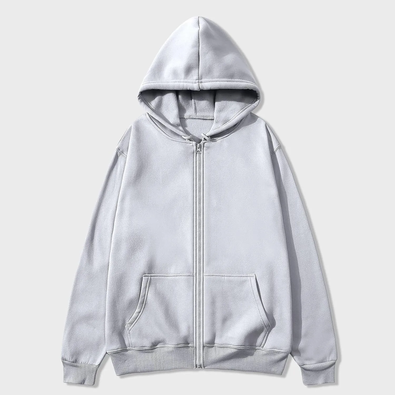 Sweatshirts for Men Loose Fit Long Sleeve Solid Color Hoodies Pullover Breathable Active Lightweight Sweater