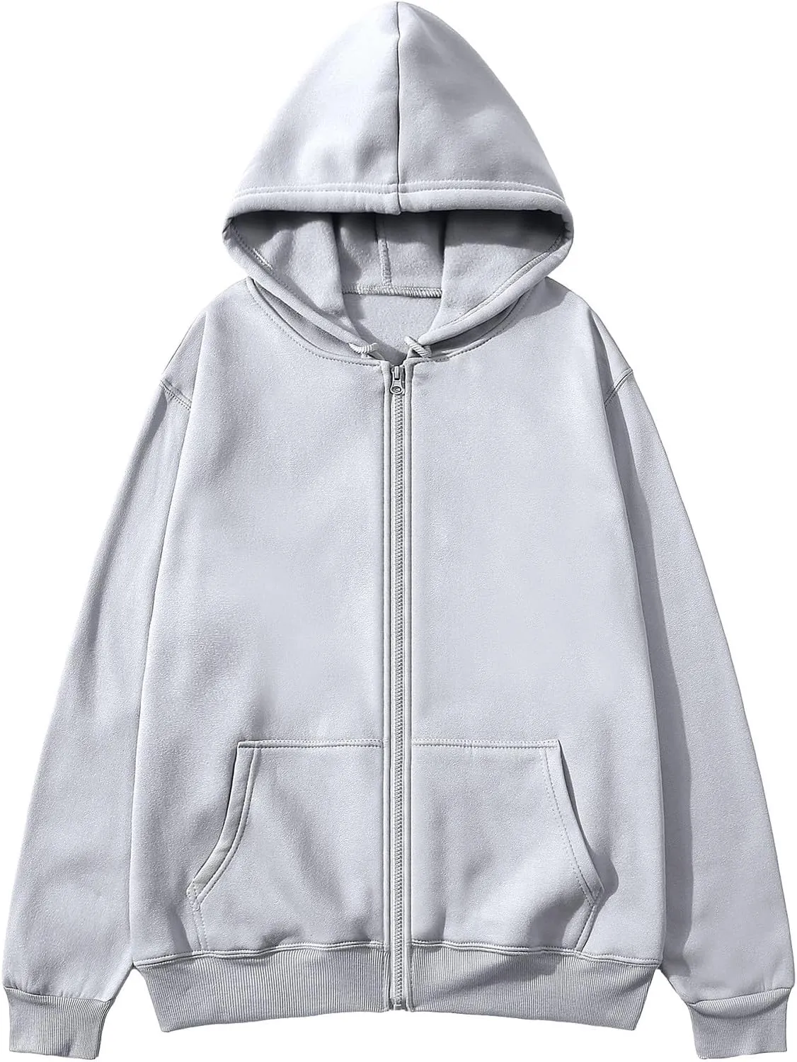 Sweatshirts for Men Loose Fit Long Sleeve Solid Color Hoodies Pullover Breathable Active Lightweight Sweater