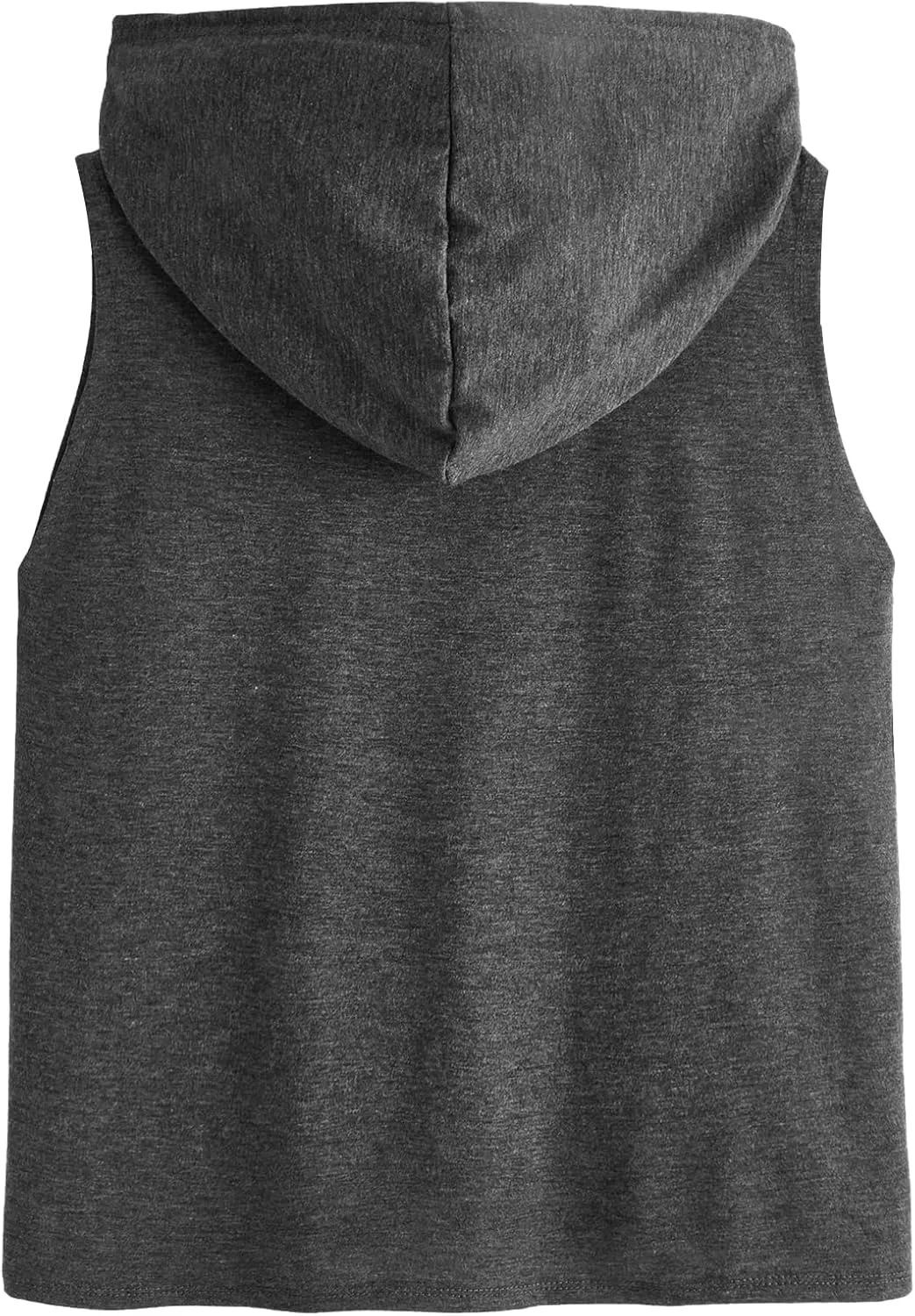 SweatyRocks Women's Summer Sleeveless Hooded Tank Top T-Shirt for Athletic Exercise Relaxed Breathable