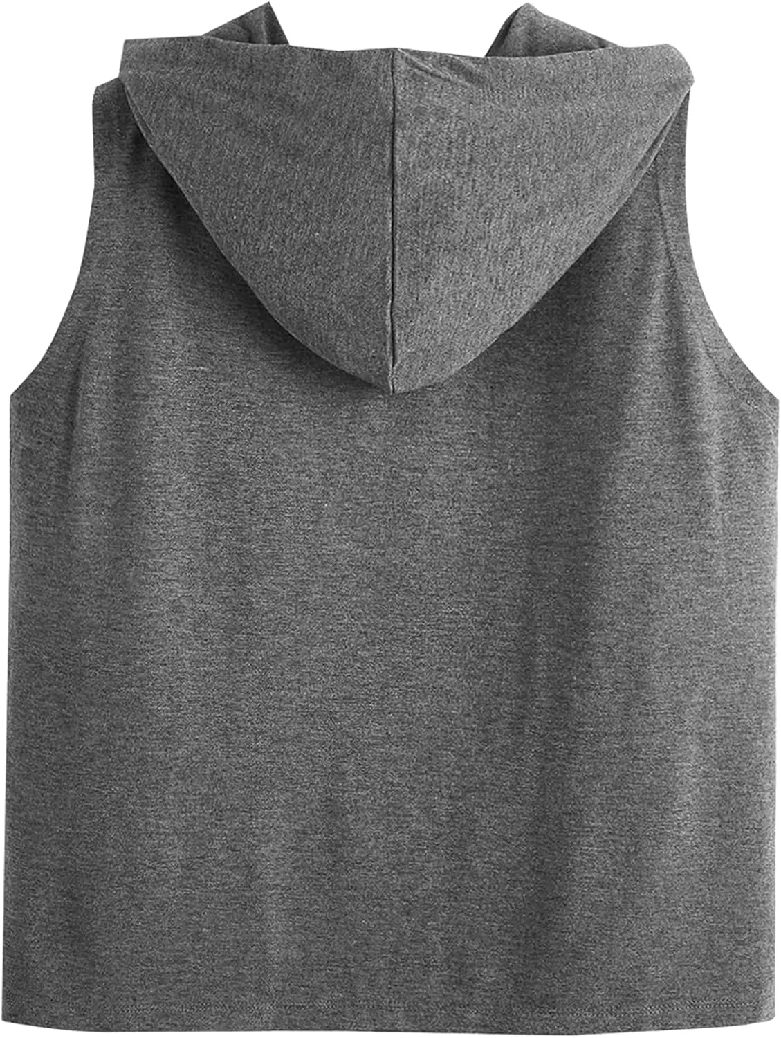 SweatyRocks Women's Summer Sleeveless Hooded Tank Top T-Shirt for Athletic Exercise Relaxed Breathable