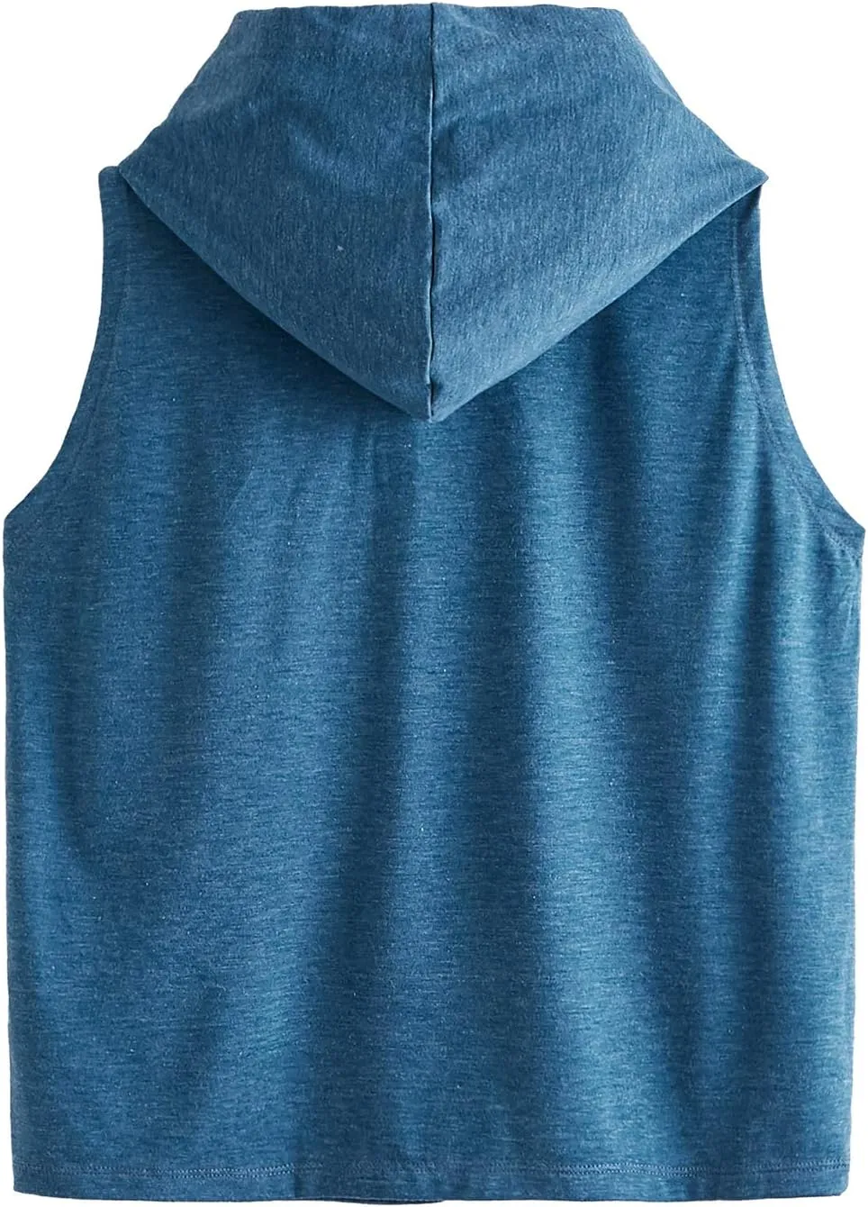 SweatyRocks Women's Summer Sleeveless Hooded Tank Top T-Shirt for Athletic Exercise Relaxed Breathable
