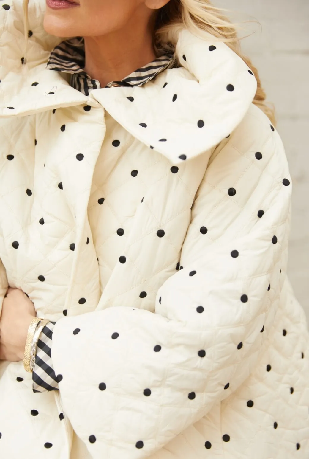 The Aprés Car Coat - Ivory Puffer