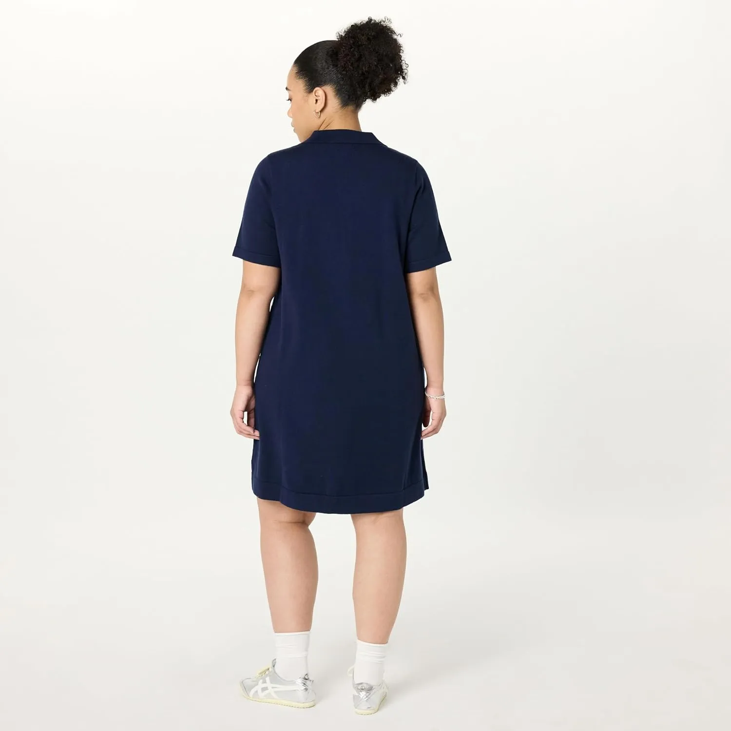The Drop Women's Tenise Polo Mini Sweater Dress