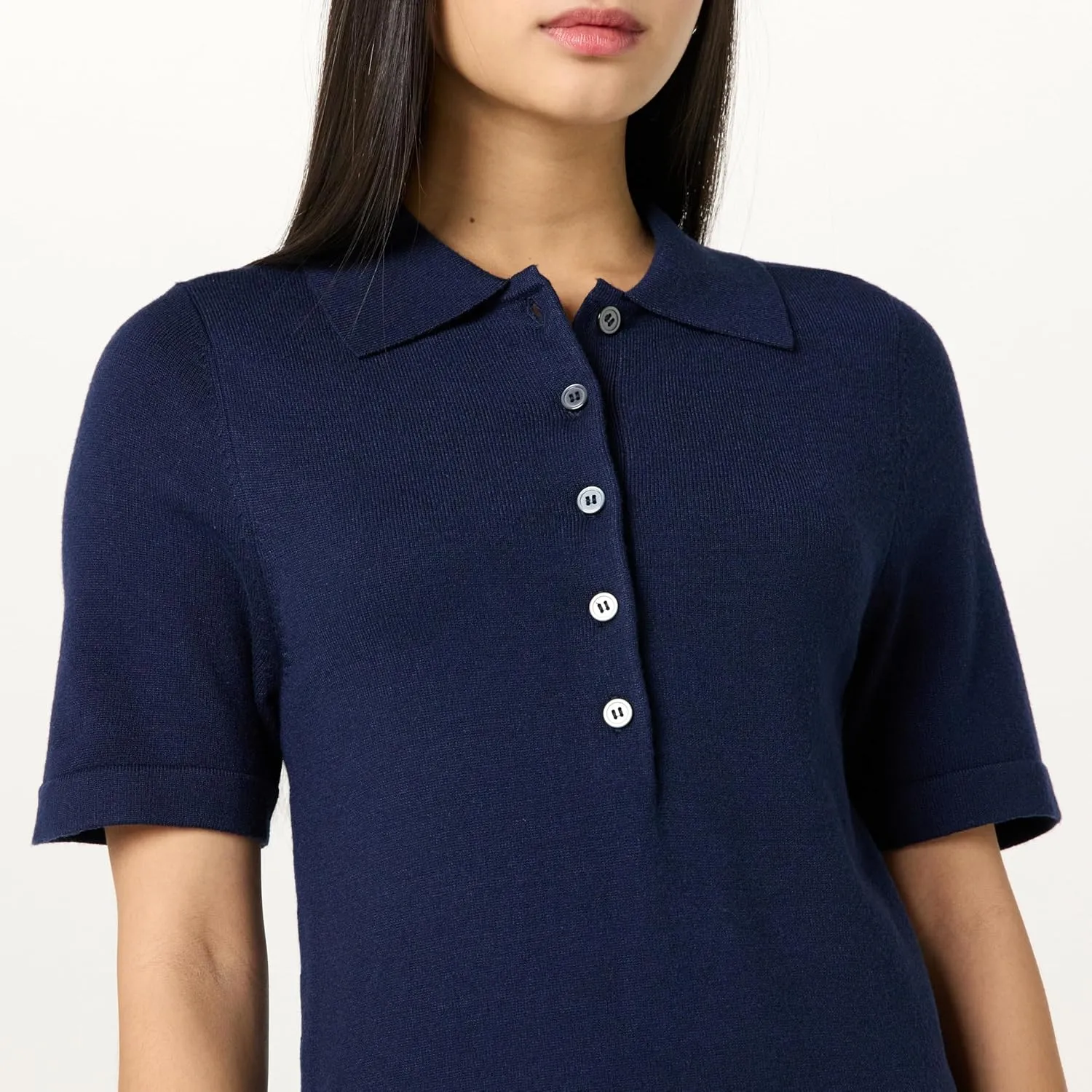 The Drop Women's Tenise Polo Mini Sweater Dress