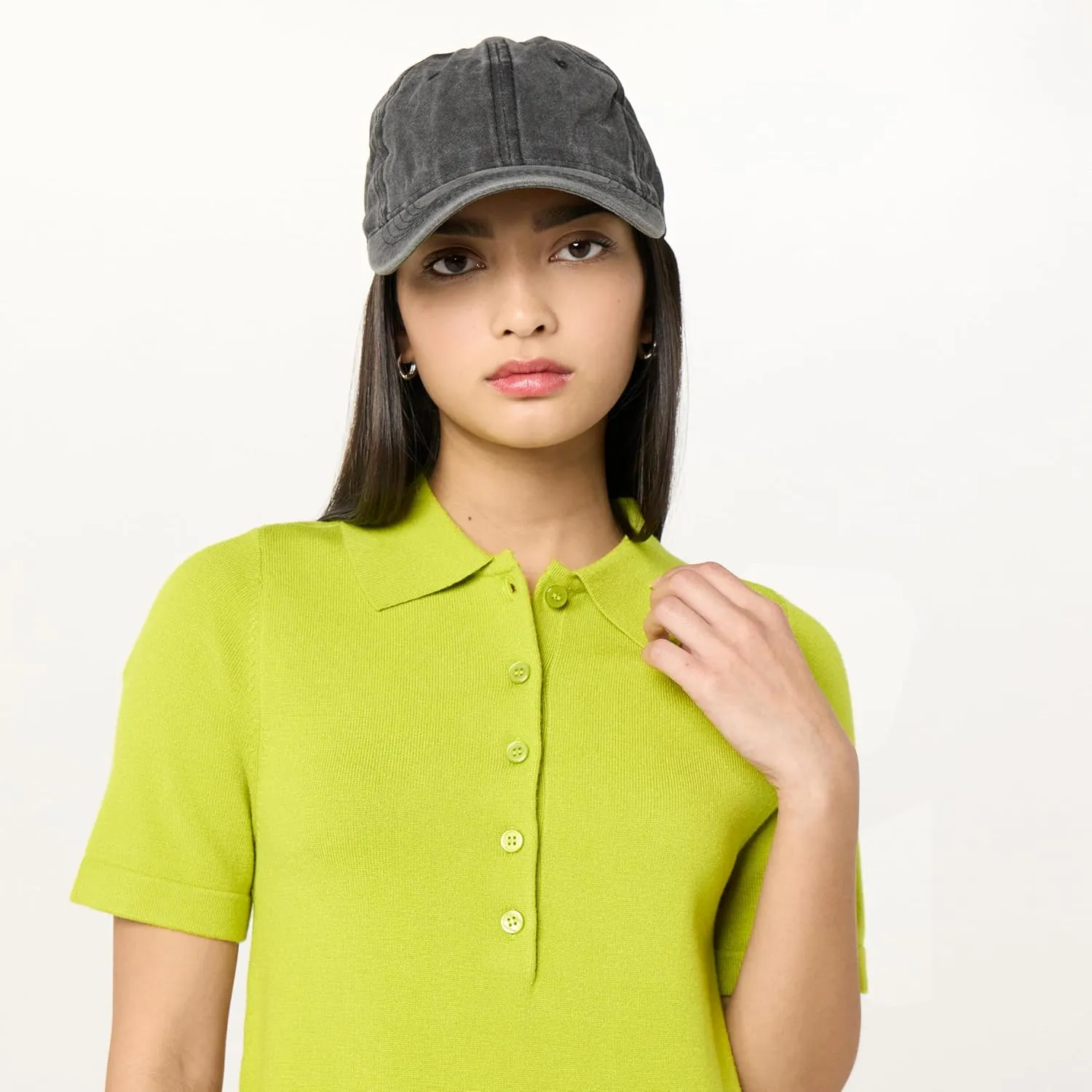 The Drop Women's Tenise Polo Mini Sweater Dress