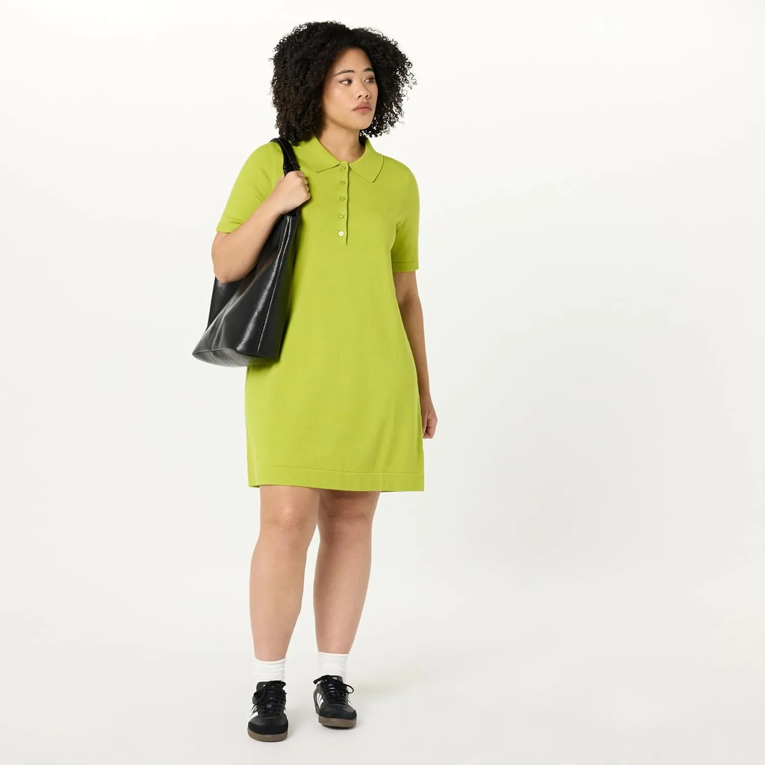 The Drop Women's Tenise Polo Mini Sweater Dress