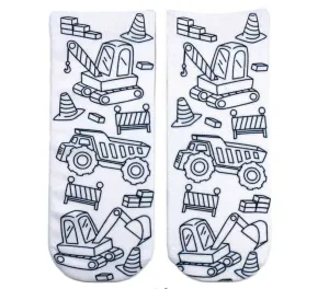 Tractor Zone Coloring Socks