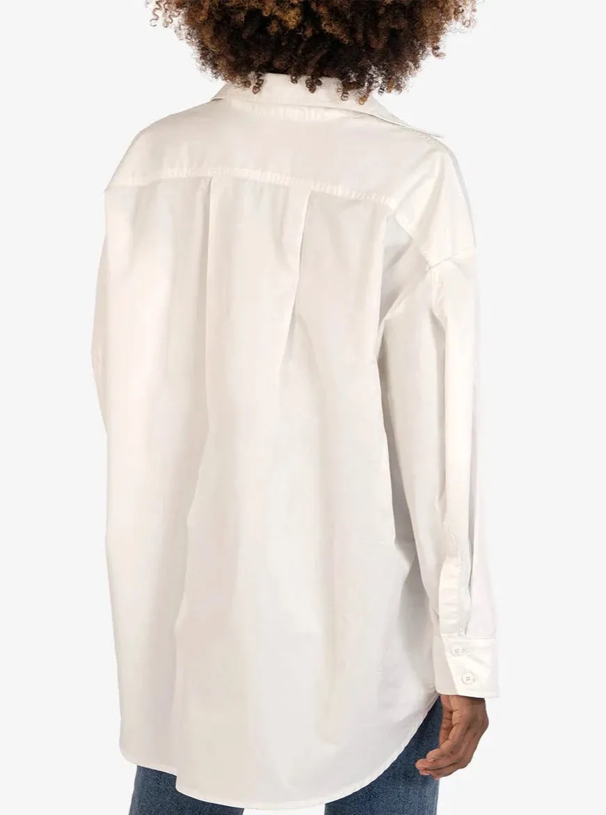Tyra Oversized Button Down [White-KT120801]