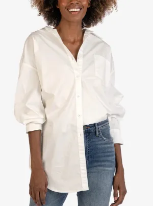 Tyra Oversized Button Down [White-KT120801]