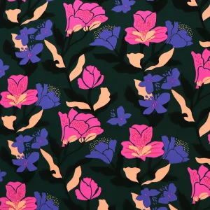 Viscose Lawn with Lenzing™️ EcoVero™️ viscose fibres - Nerida Hansen X Verhees Collab- Amira Green