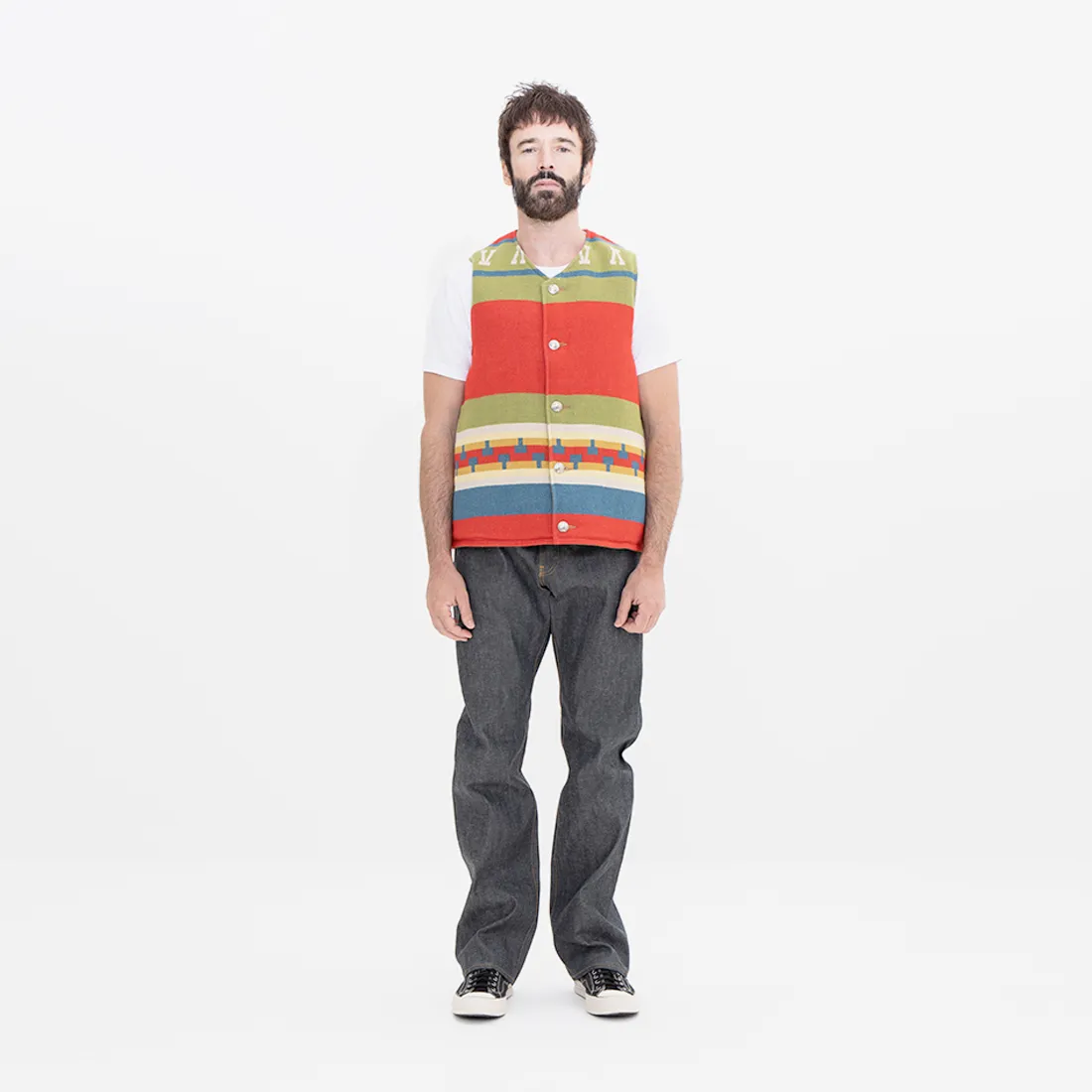 Visvim Kora Down Vest Green Red