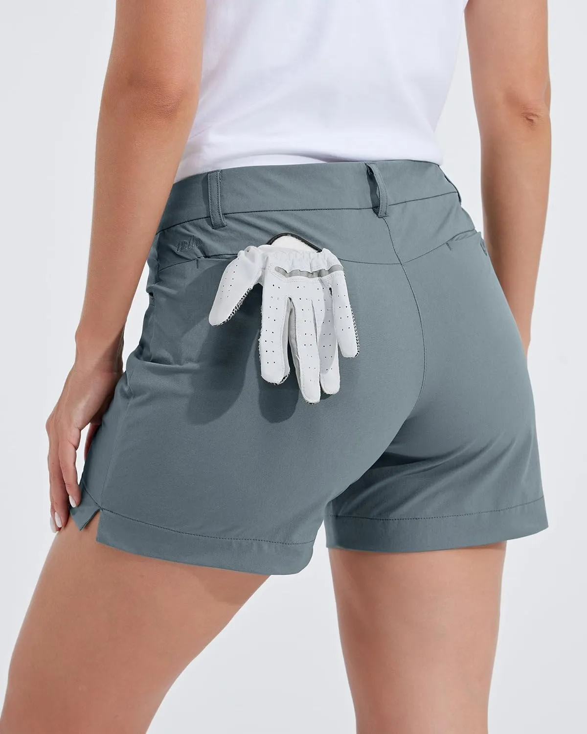Willit Women's 4.5" Golf Shorts Quick Dry Outdoor Causal Shorts with Pockets Water Resistant