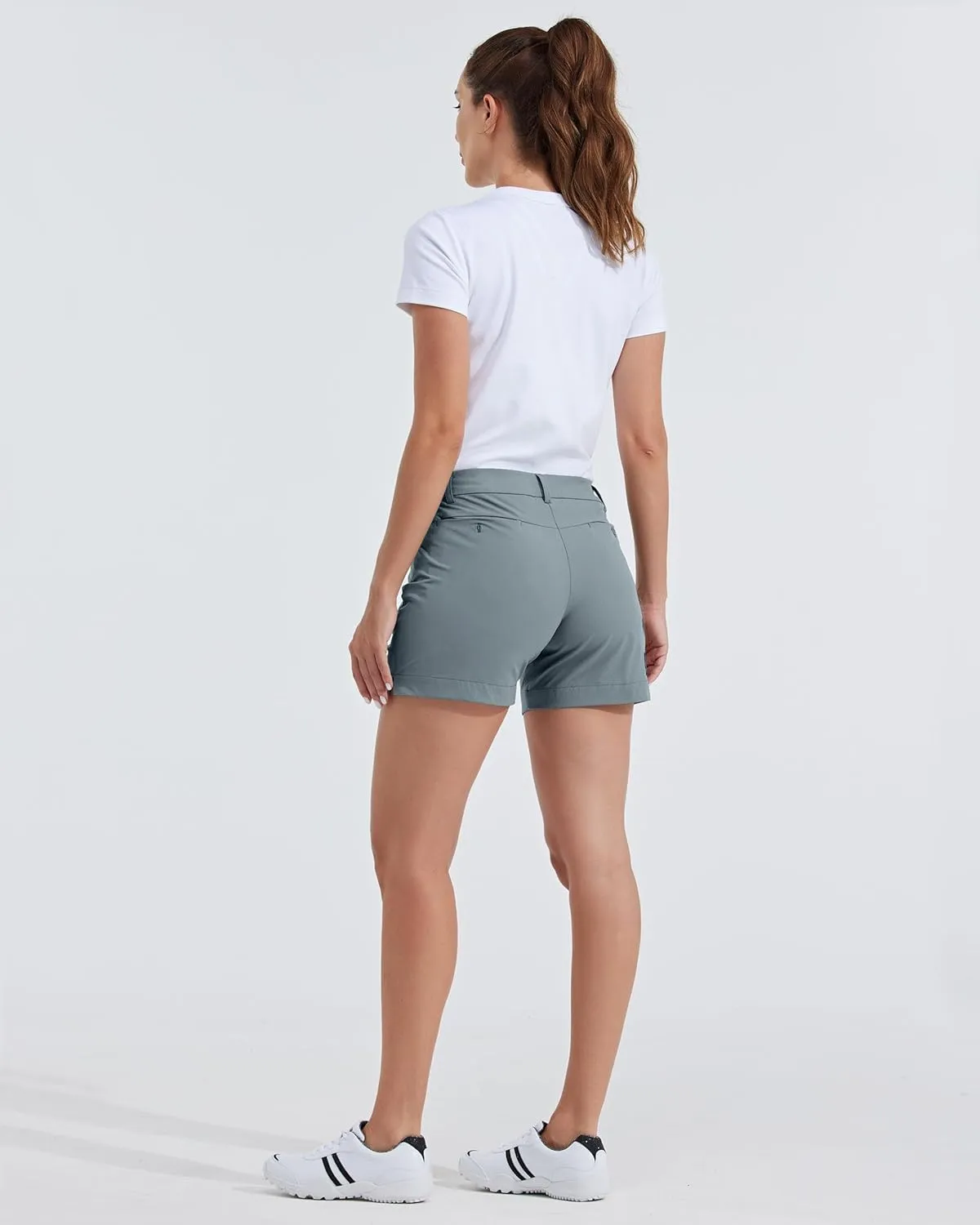 Willit Women's 4.5" Golf Shorts Quick Dry Outdoor Causal Shorts with Pockets Water Resistant