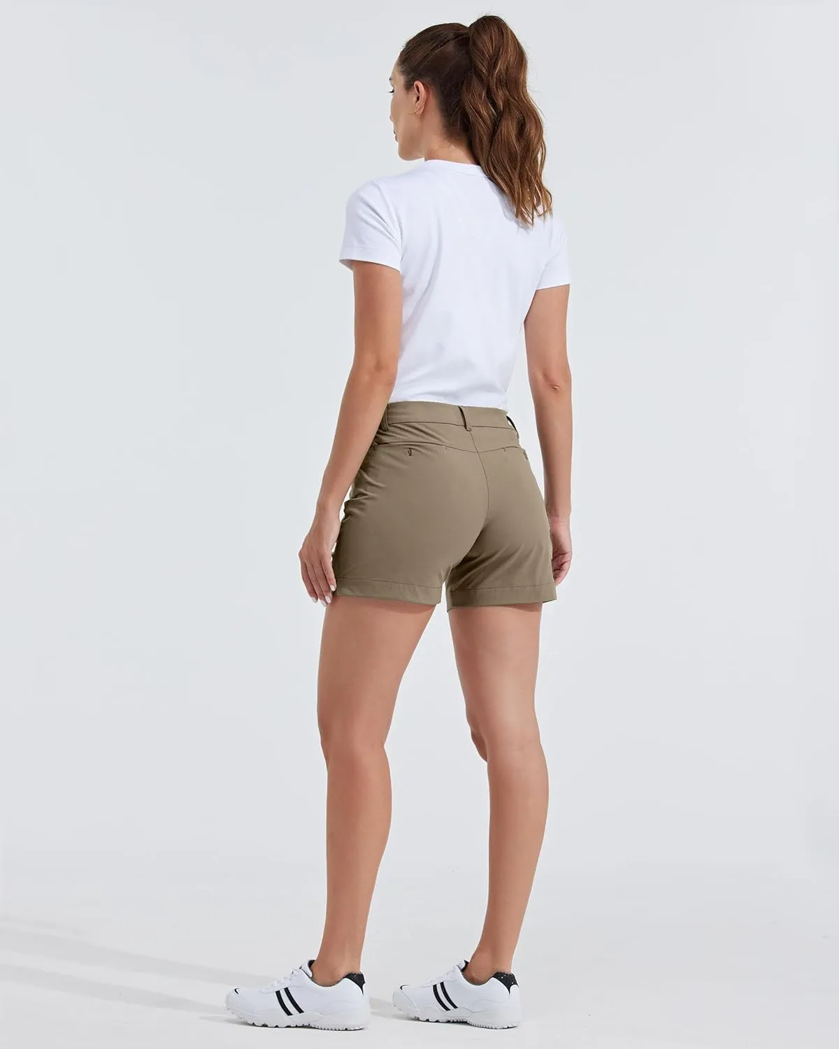 Willit Women's 4.5" Golf Shorts Quick Dry Outdoor Causal Shorts with Pockets Water Resistant