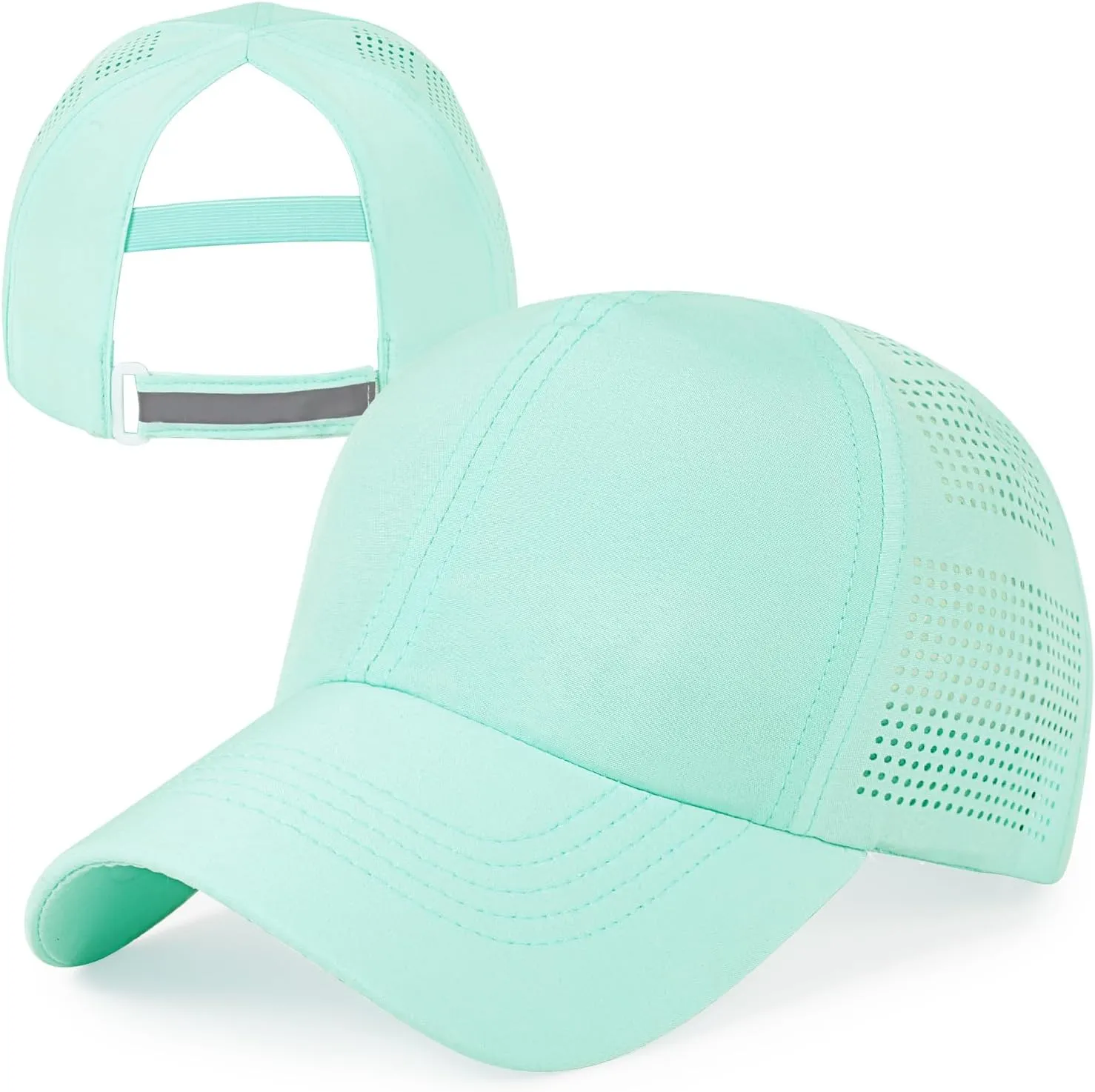 Womens Baseball Cap,Quick Drying Ponytail Hat,Lightweight UV Protection Mesh Sun Hat,Breathable Running Golf Hats for Women