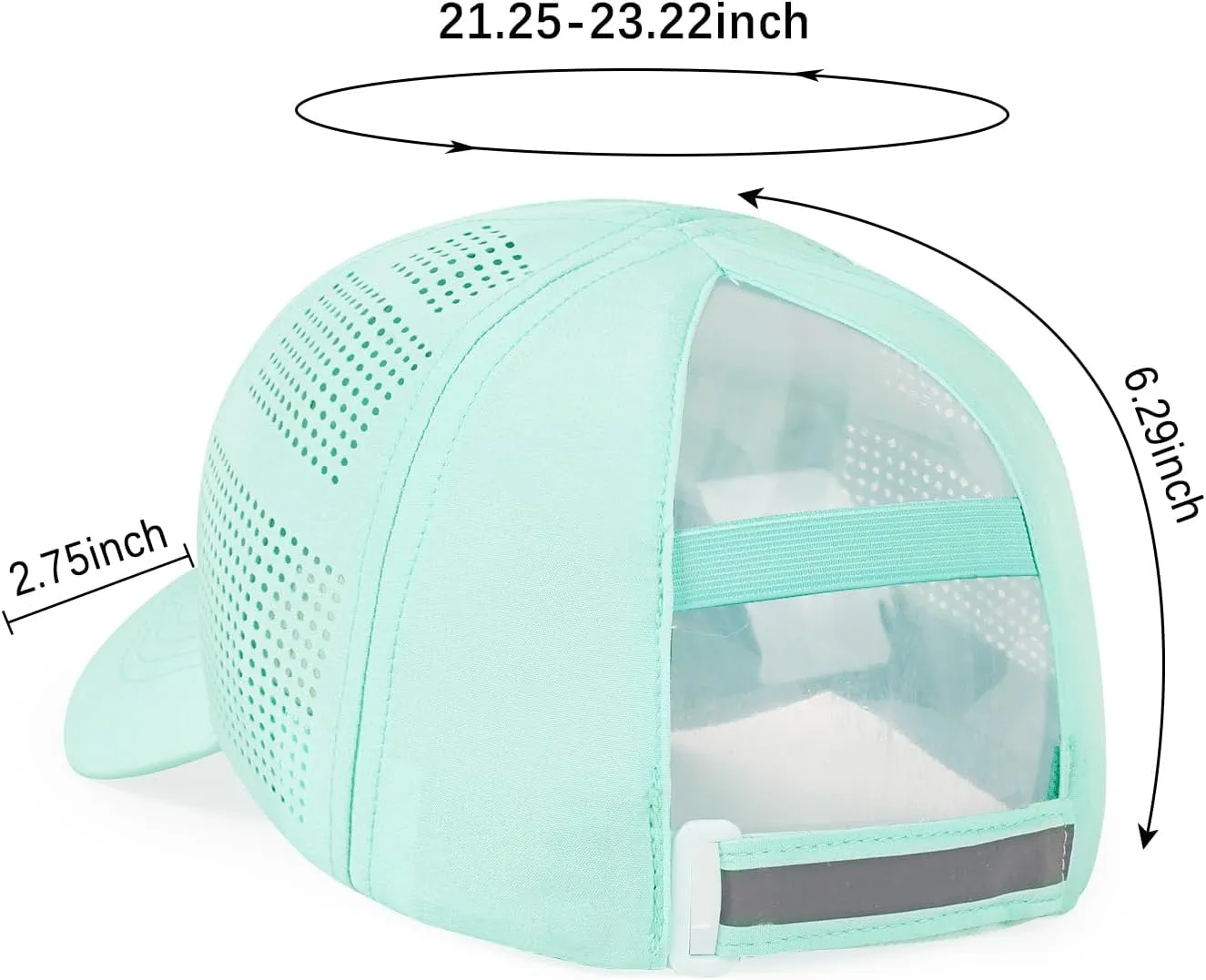 Womens Baseball Cap,Quick Drying Ponytail Hat,Lightweight UV Protection Mesh Sun Hat,Breathable Running Golf Hats for Women