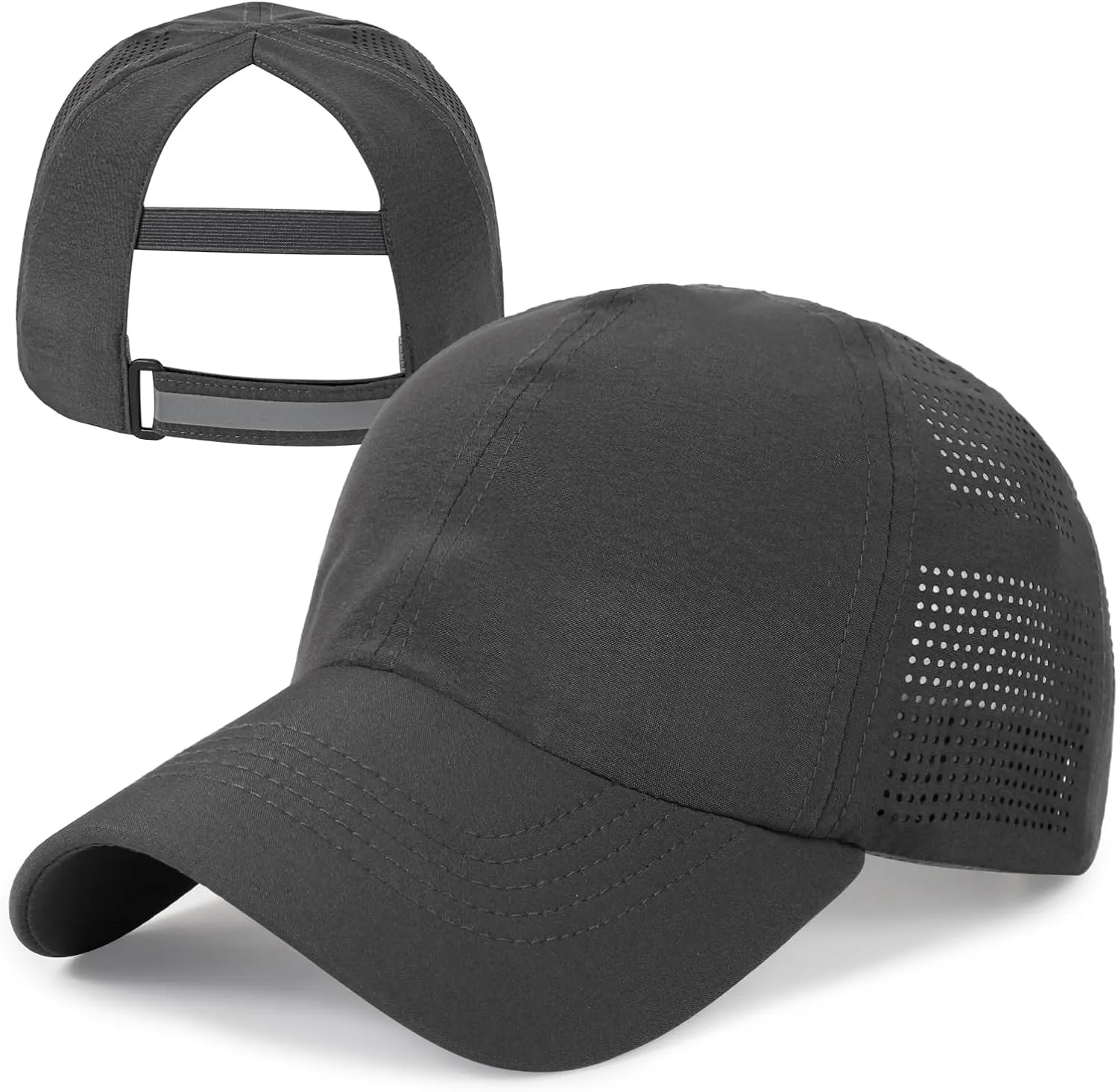 Womens Baseball Cap,Quick Drying Ponytail Hat,Lightweight UV Protection Mesh Sun Hat,Breathable Running Golf Hats for Women